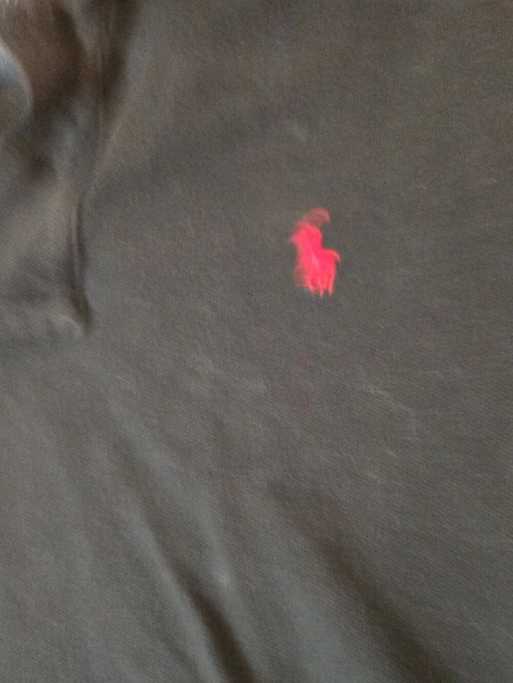 Ralph Lauren Black Polo with Red Pony Embroidery Sz L